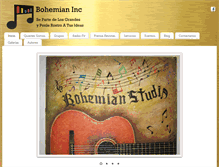 Tablet Screenshot of bohemianinc.com